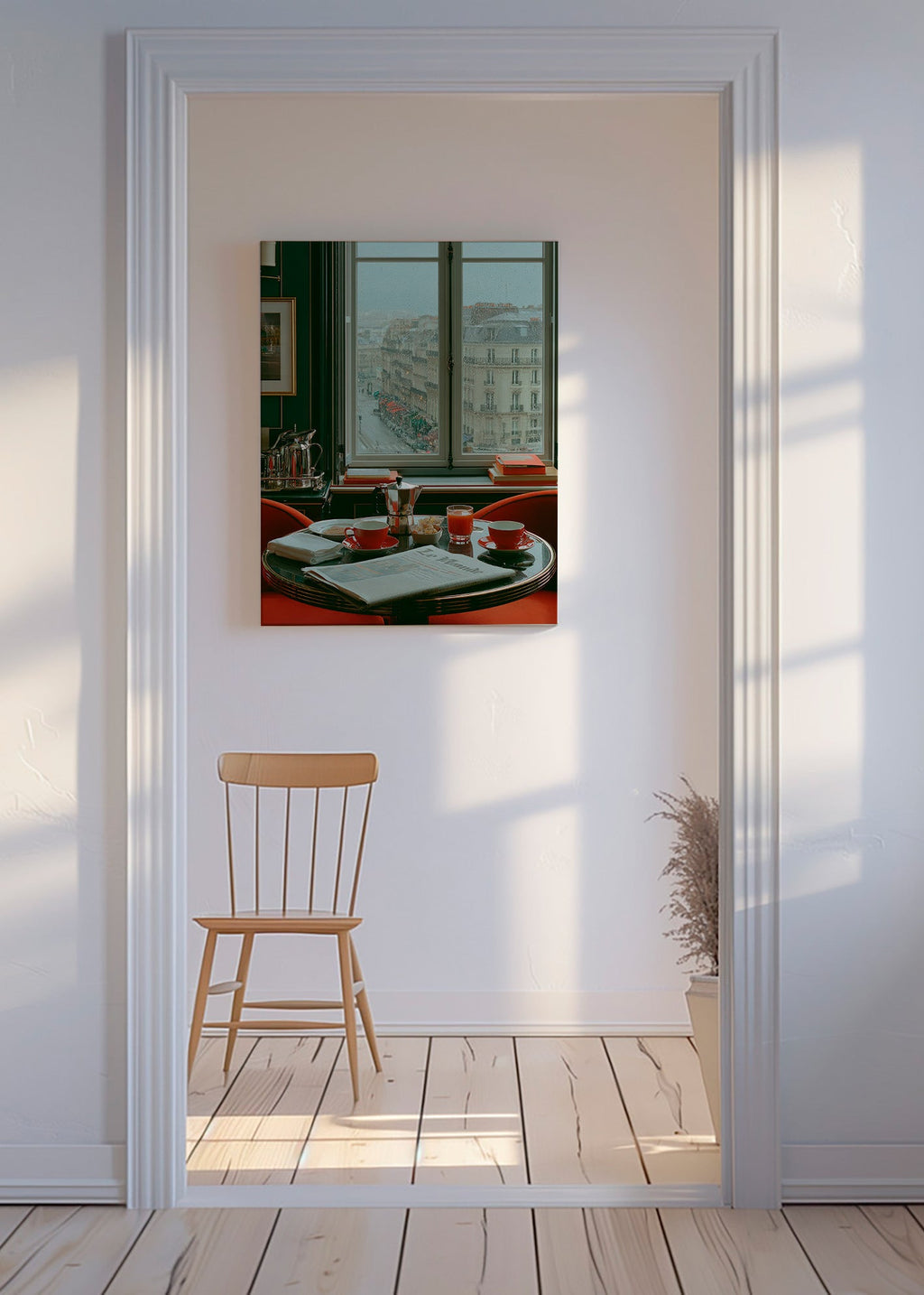 Küchenkunst mit Pariser Fenster und Kaffee