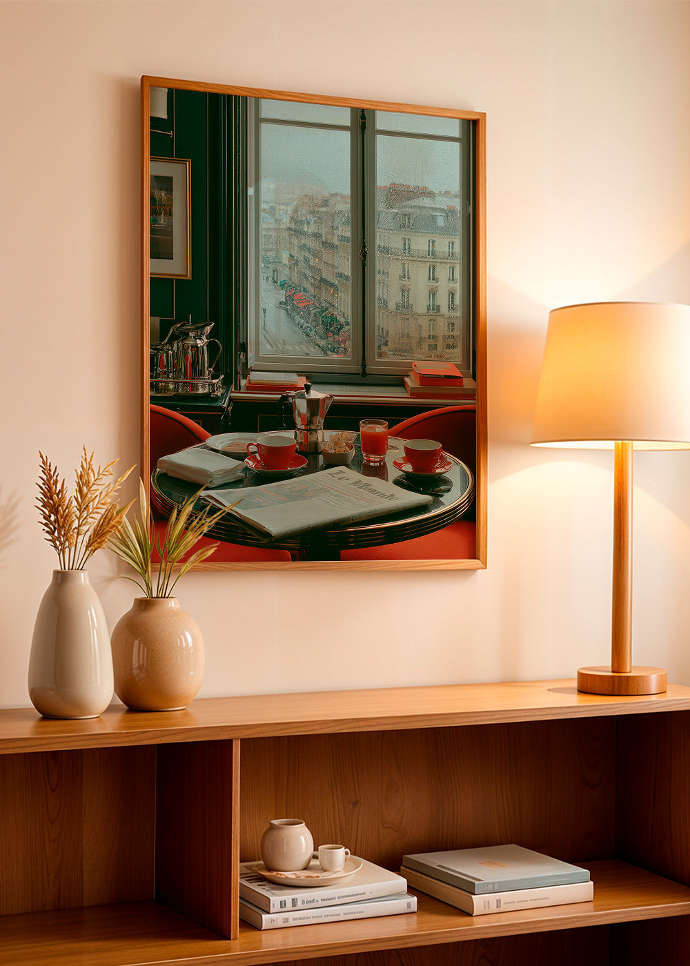 Küchenkunst mit Pariser Fenster und Kaffee