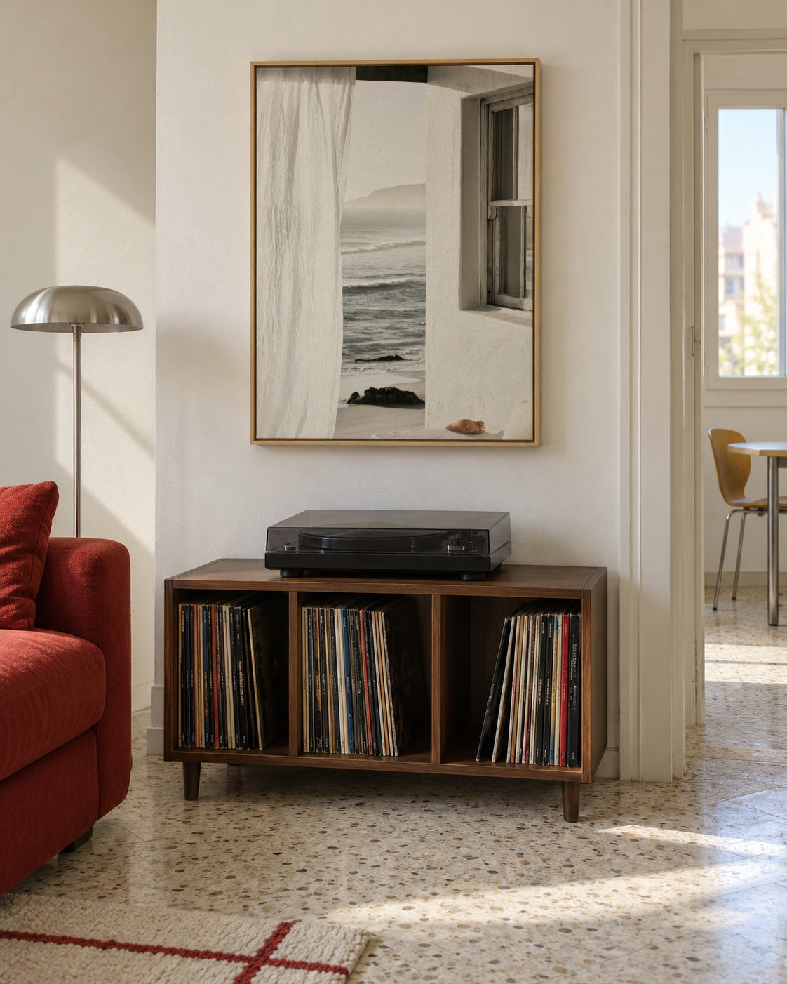 Sea Breeze - Framed canvas in an interior