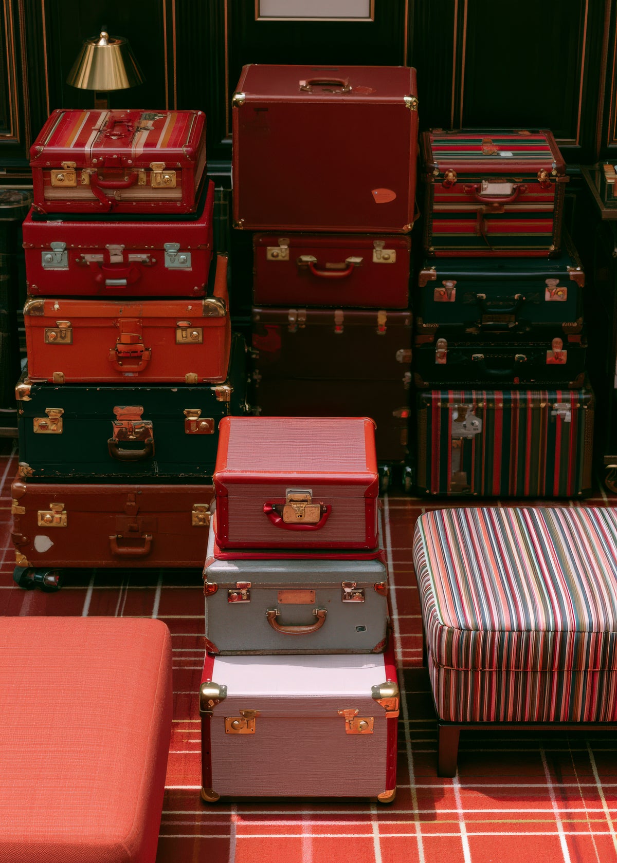 Red Luggage - Unframed art print
