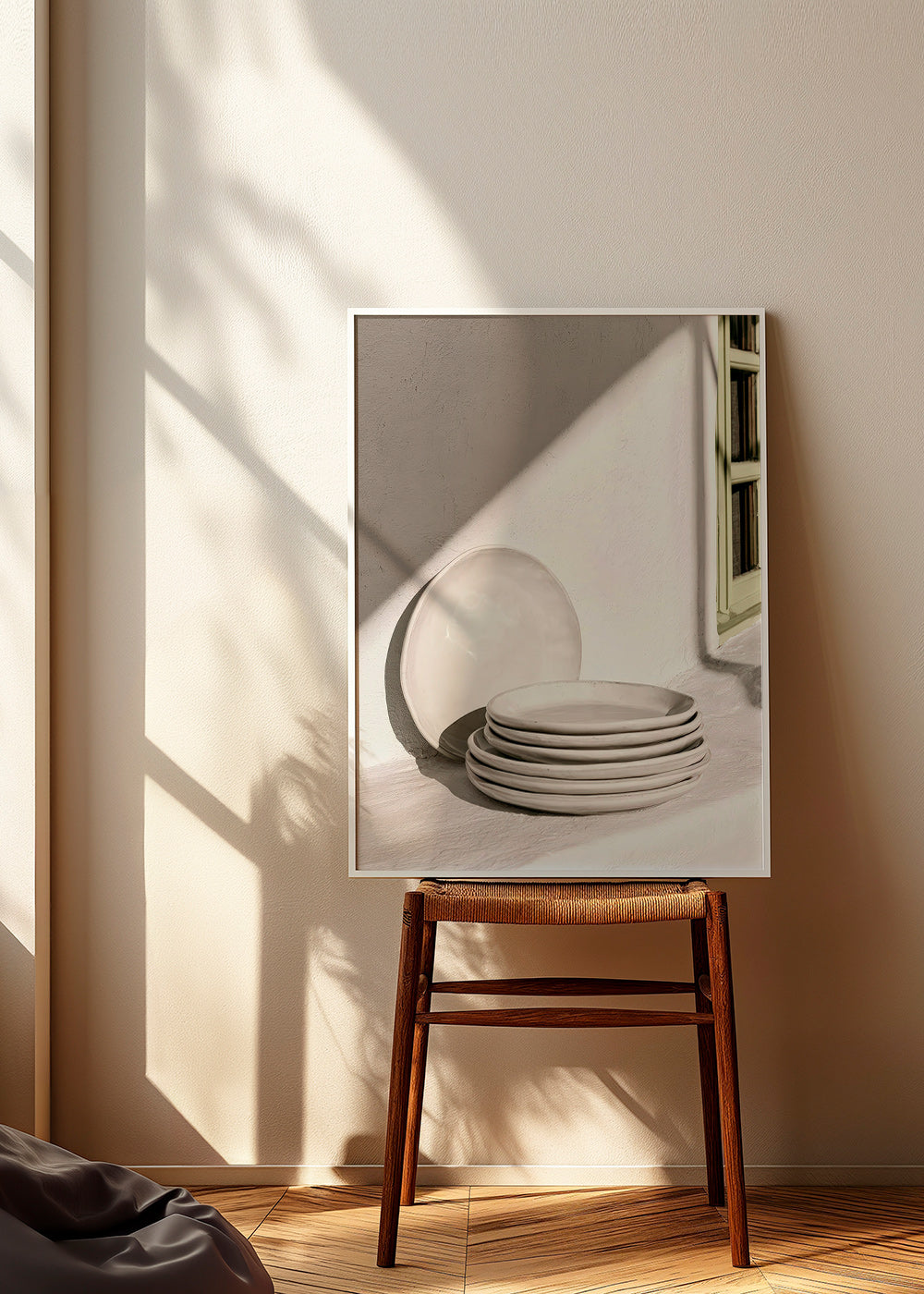 Küchenkunst: weiße Keramik im natürlichen Licht
