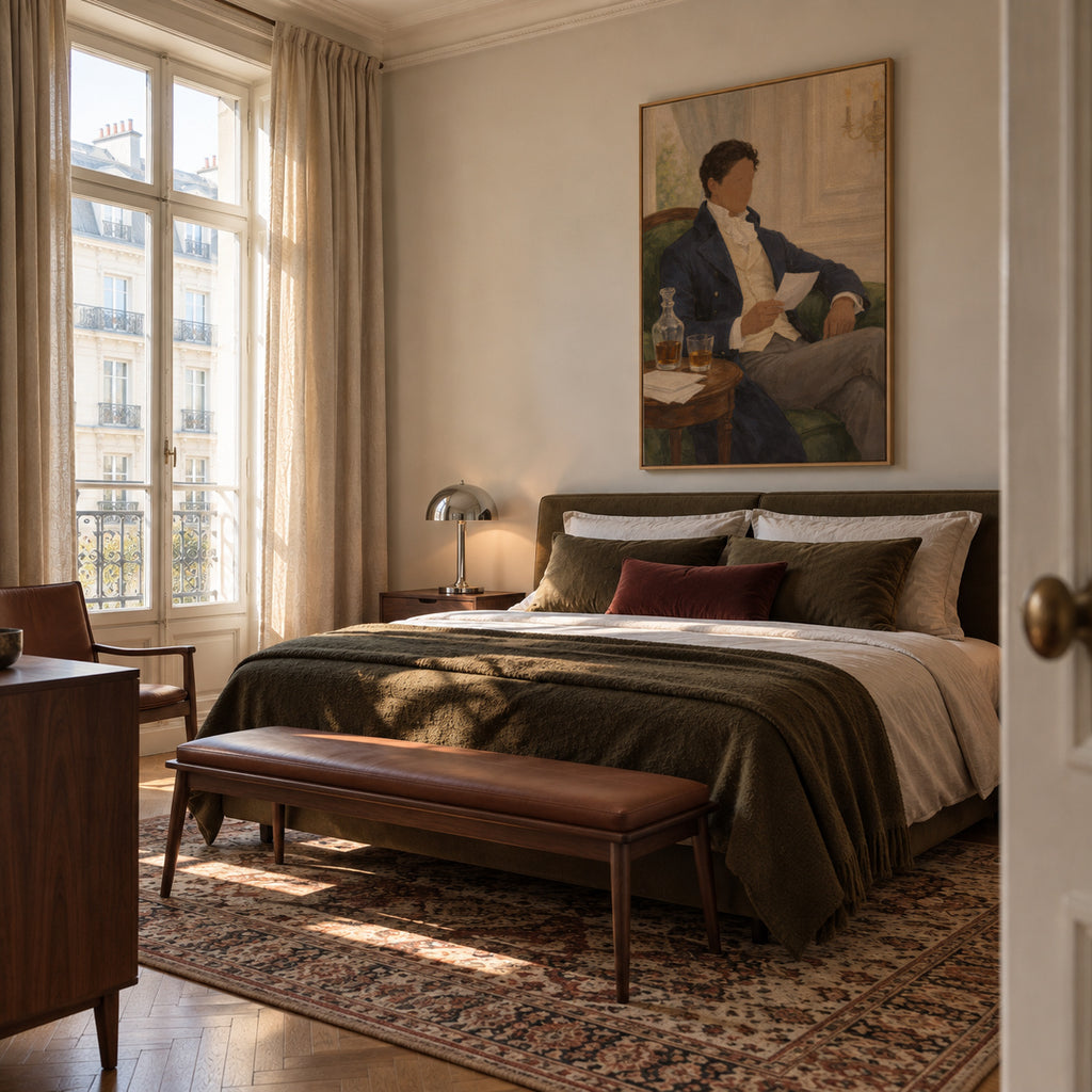 The Gentleman’s Letter - Framed canvas in an interior