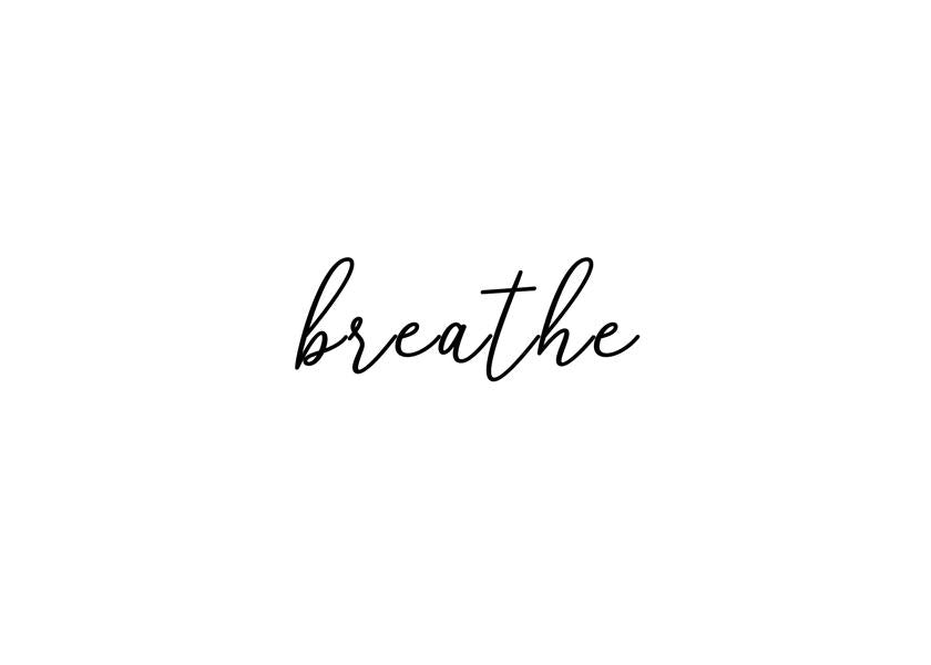 Breathe word