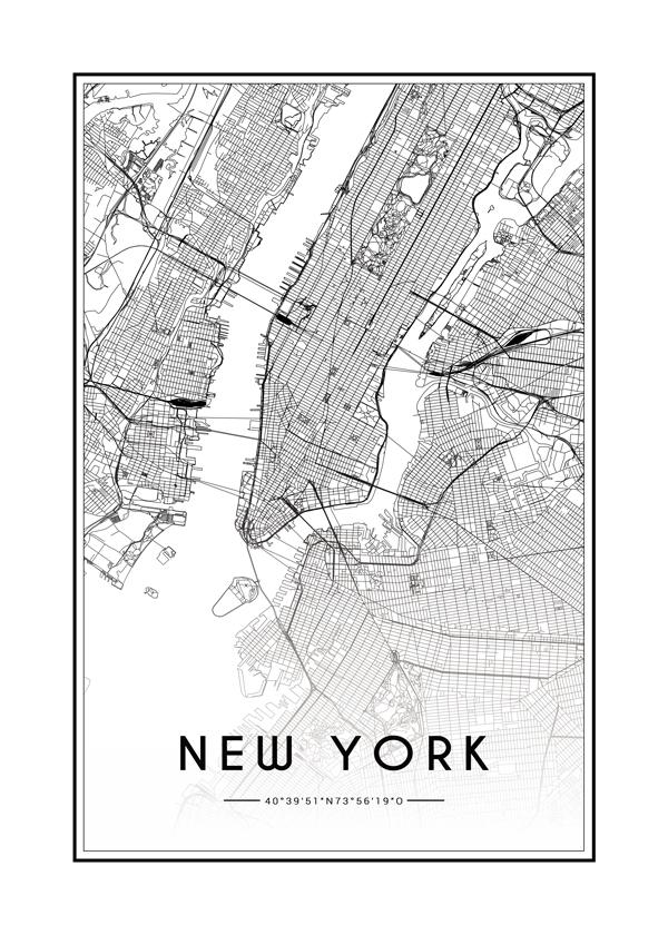 New York map