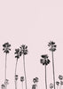 Blush palm trees