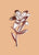 Linocut flower