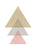 Blush pink triangles