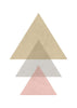 Blush pink triangles