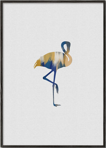 Flamingo blue & yellow