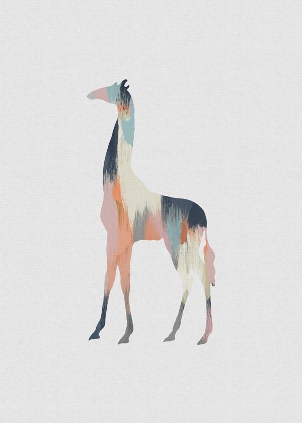 Pastel giraffe
