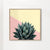 Agave plant on lemon and pink wall
