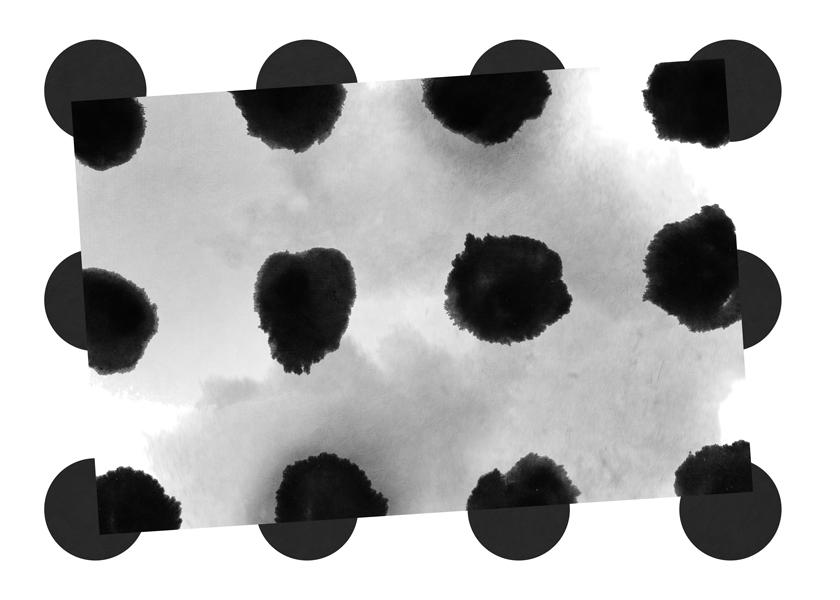 Abstract Painting Polka Dots Pattern II