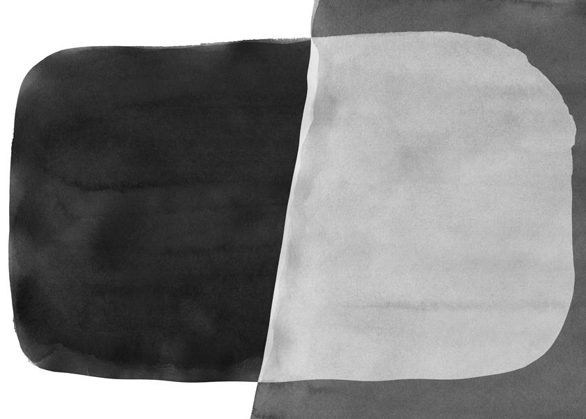 Minimal black and white abstract 06 brushstroke