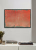 Minimal Abstract Orange Colorfield Painting 02