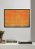 Minimal Orange Abstract Colorfield Painting 01