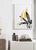 Bird of Paradise Plant Black, White and Gold 01