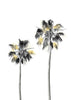 Palm Tree Black, White and Gold 01
