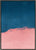 Minimal Landscape Pink and Navy Blue 01