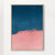 Minimal Landscape Pink and Navy Blue 01