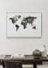 World map monochrome