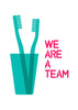 We are a team x 2 - Teal