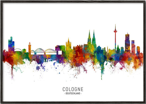Cologne Skyline multicolor