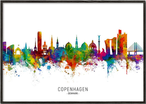 Copenhagen Skyline multicolor