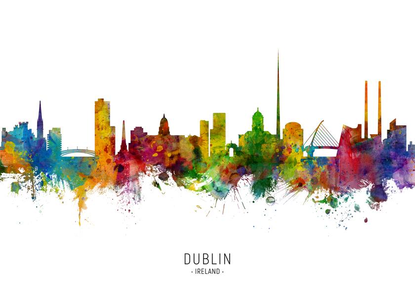Dublin Skyline multicolor