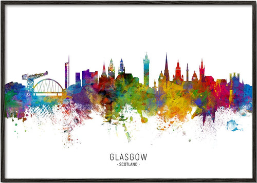 Glasgow Skyline multicolor