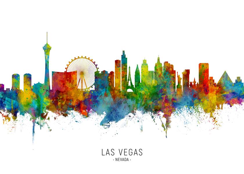 Las Vegas Skyline multicolor
