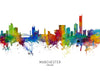 Manchester Skyline multicolor