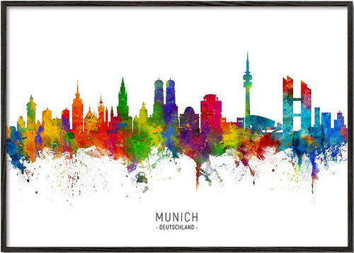 Munich Skyline multicolor