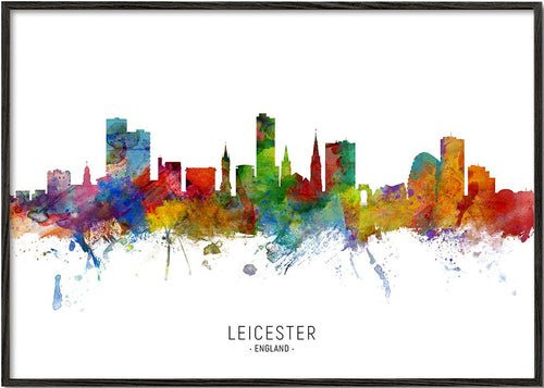Leicester Skyline multicolor