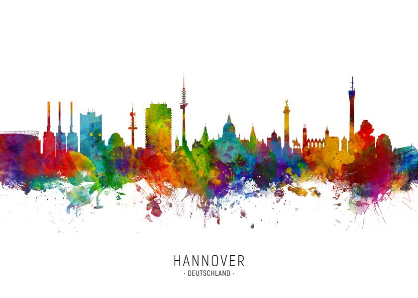 Hannover Skyline multicolor