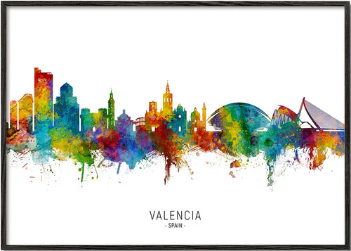 Valencia Skyline multicolor