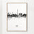 Paris Skyline en blanco y negro