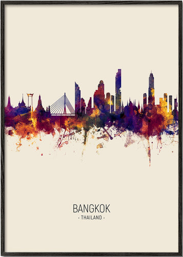 Bangkok Skyline beige