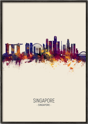 Singapore Skyline beige