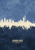 Johannesburg Skyline azul