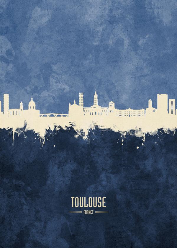 Toulouse Skyline azul