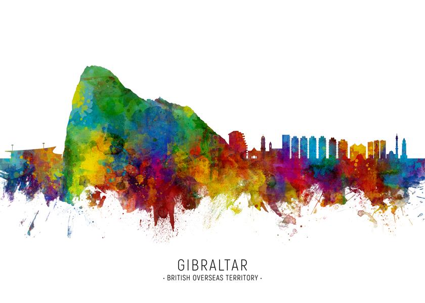 Gibraltar Skyline multicolor