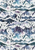 Watercolor Trees Snow Mountains 2