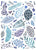 Graphic Leaves Blue 2