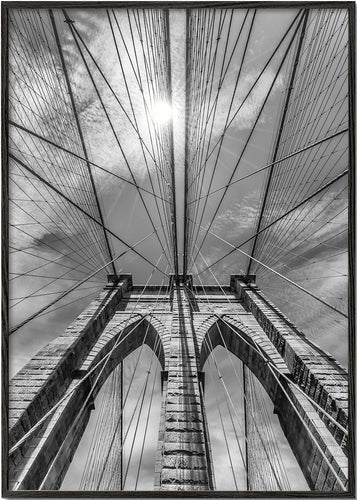 NEW YORK CITY Brooklyn Bridge in Detail