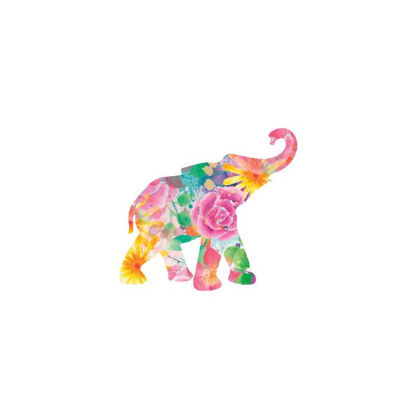 Floral Elephant  2