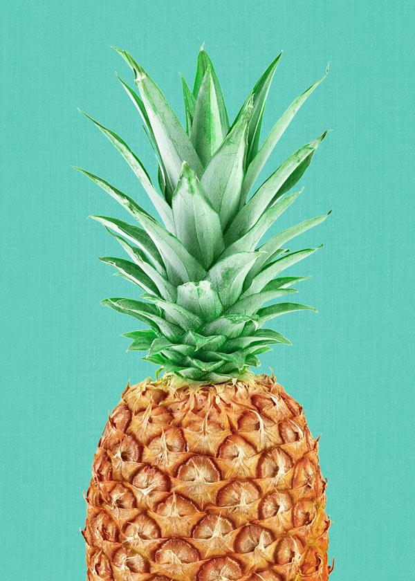 Pineapple in Blue
