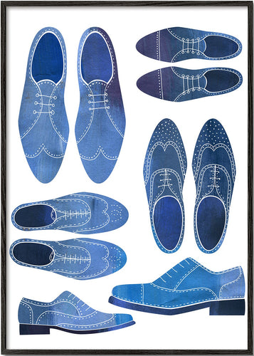 Blue Brogue Shoes