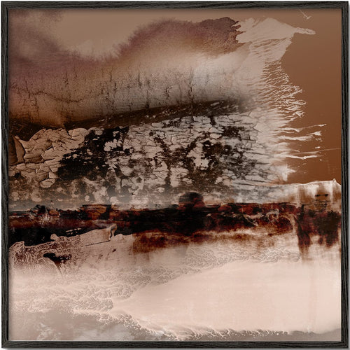 Organic Abstract Shades Of Brown #4 Square