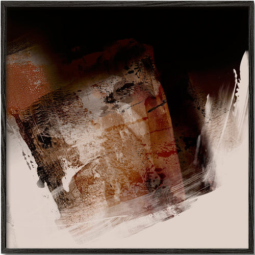 Organic Abstract In Shades Of Brown #5 Square