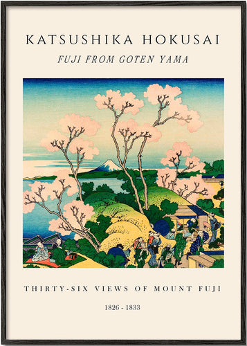 Fuji from Goten Yama Exhibition - Katsushika Hokusai